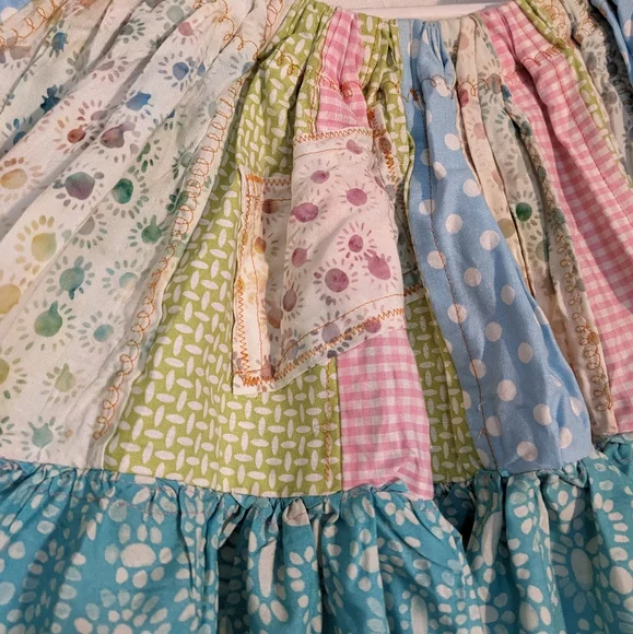 🍄✨Handmade Patchwork Ruffle Tube-Top ✨🍄 - Picture 4 of 4